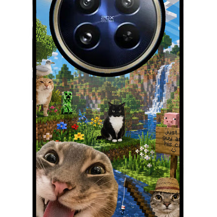 Minecraft Cat Chaos Realme 12 Pro 5G/12 Pro+ 5G Glass Case
