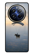 Skydiving Cow Realme 12 Pro 5G/12 Pro+ 5G Glass Case