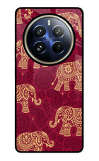 Maroon Elephant Realme 12 Pro 5G/12 Pro+ 5G Glass Case