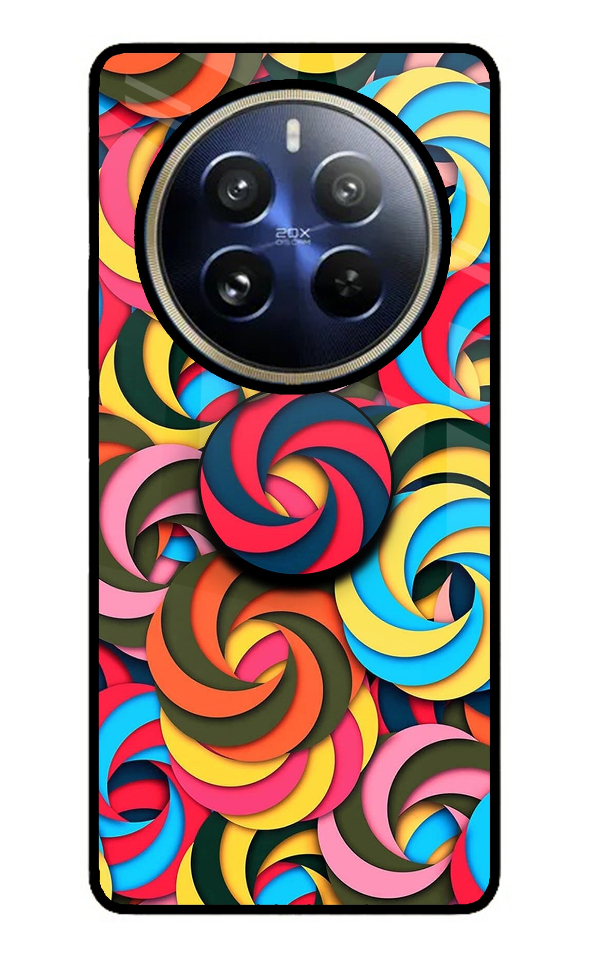 Spiral Pattern Realme 12 Pro 5G/12 Pro+ 5G Glass Case