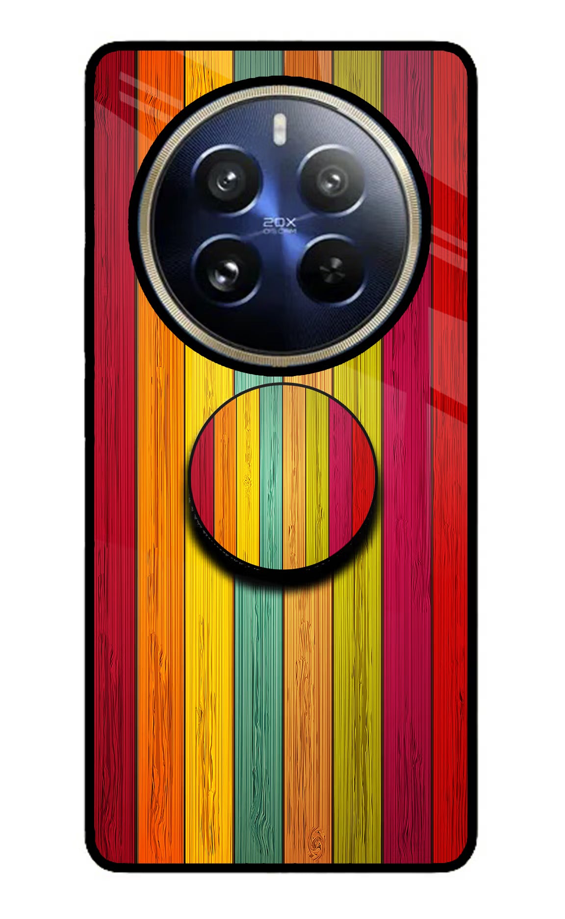 Multicolor Wooden Realme 12 Pro 5G/12 Pro+ 5G Pop Case by Casekaro