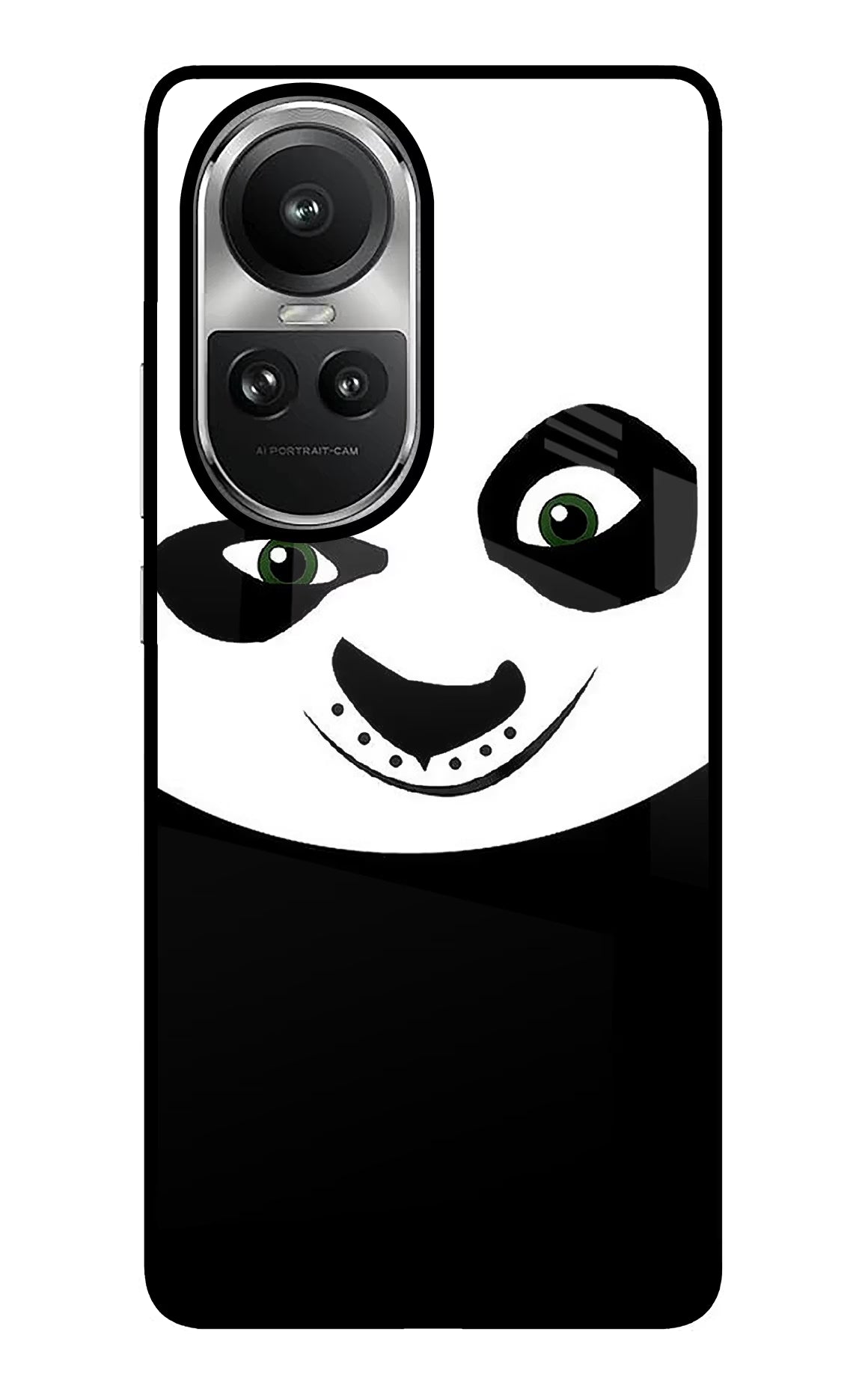 Panda Oppo Reno10 5G/10 Pro 5G Glass Case Back Cover by Casekaro