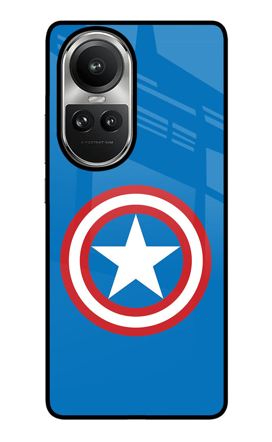 Captain America Logo Oppo Reno10 5G/10 Pro 5G Glass Case