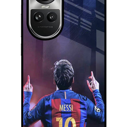Messi Oppo Reno10 5G/10 Pro 5G Glass Case Back Cover by Casekaro