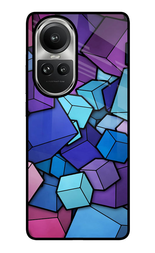 Cubic Abstract Oppo Reno10 5G/10 Pro 5G Glass Case