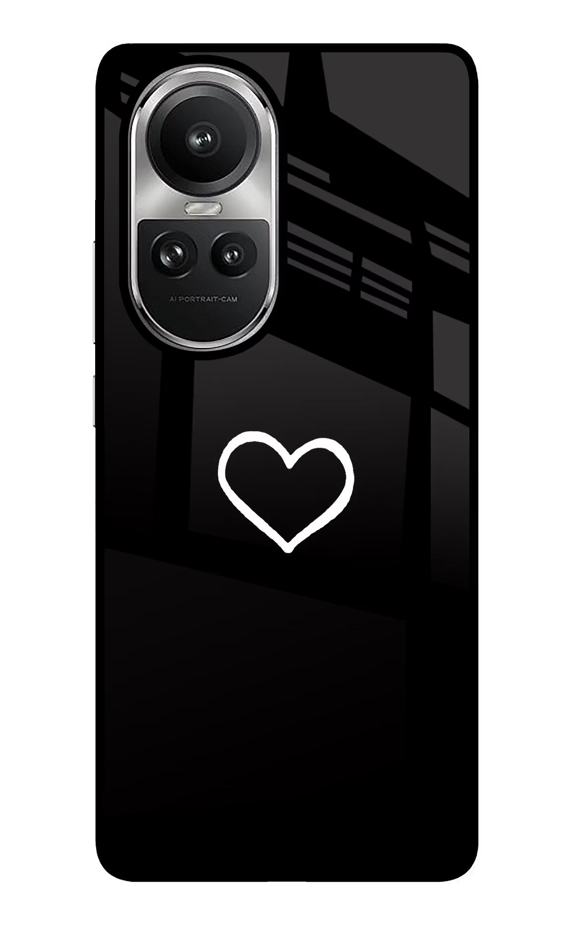 Heart Oppo Reno10 5G/10 Pro 5G Glass Case Back Cover by Casekaro