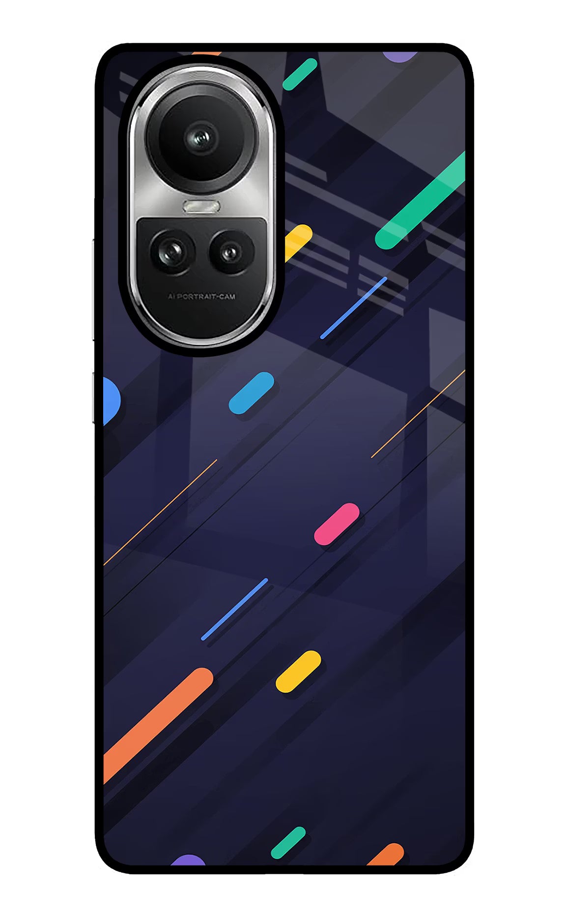 Abstract Design Oppo Reno10 5G/10 Pro 5G Glass Case Back Cover by Casekaro