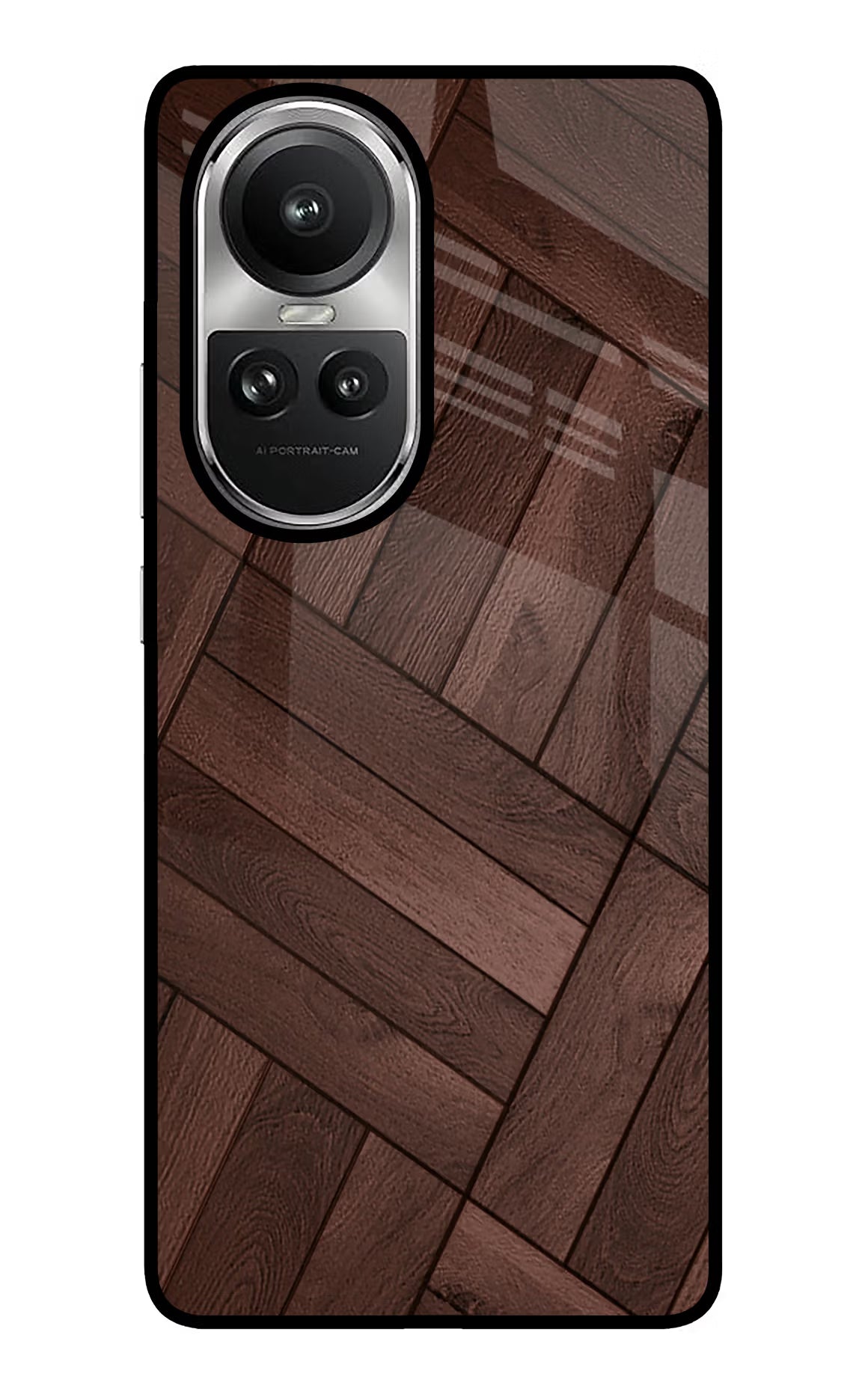 Wooden Texture Design Oppo Reno10 5G/10 Pro 5G Glass Case Back Cover by Casekaro