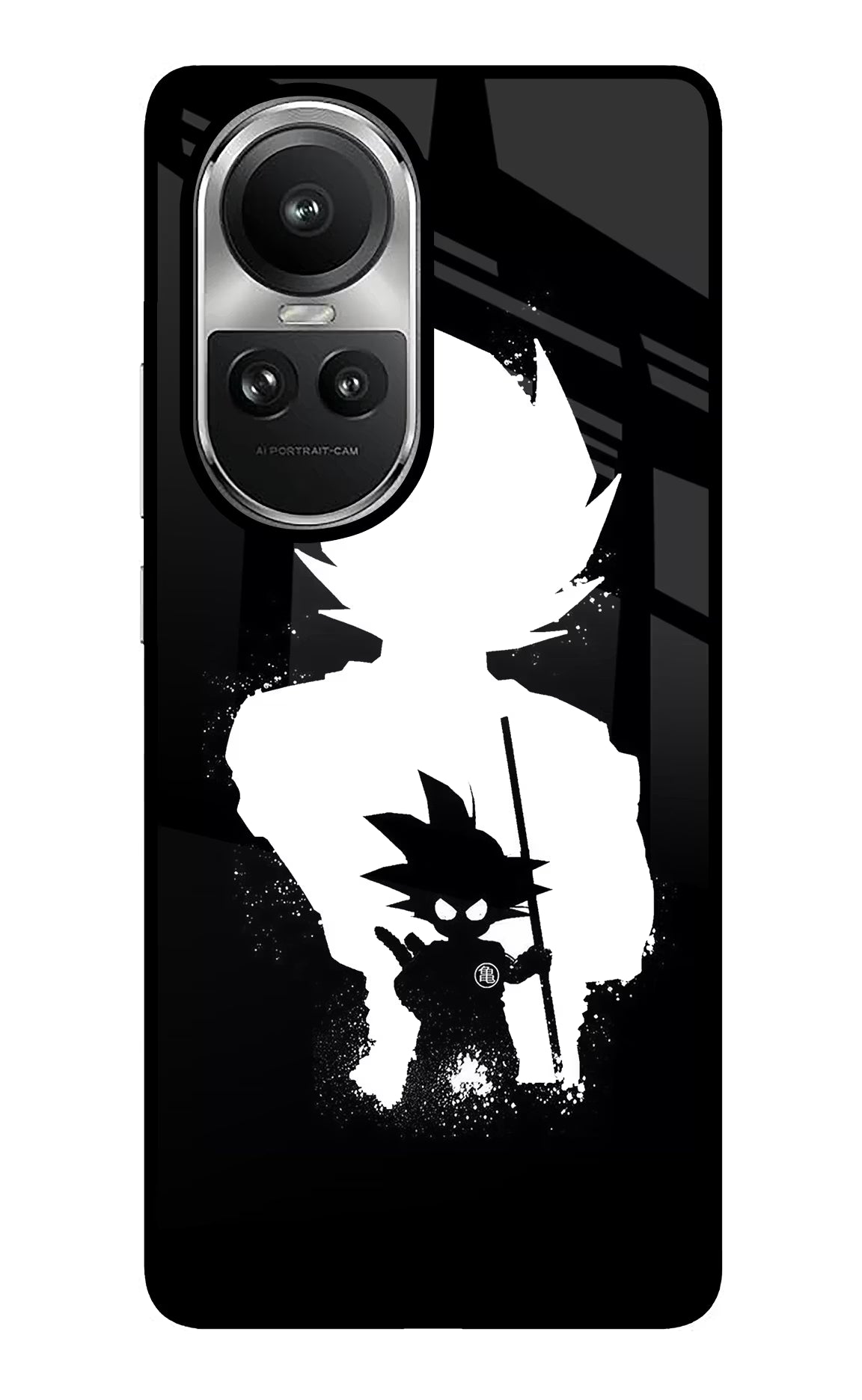 Goku Shadow Oppo Reno10 5G/10 Pro 5G Glass Case Back Cover by Casekaro