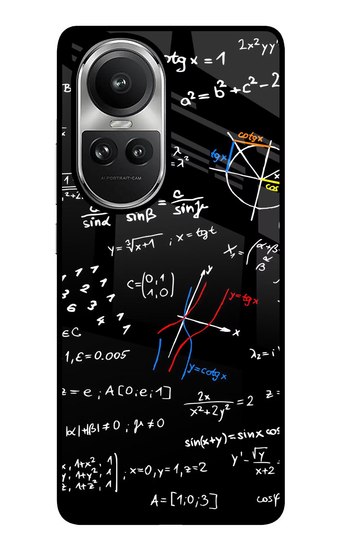 Mathematics Formula Oppo Reno10 5G/10 Pro 5G Glass Case Back Cover by Casekaro