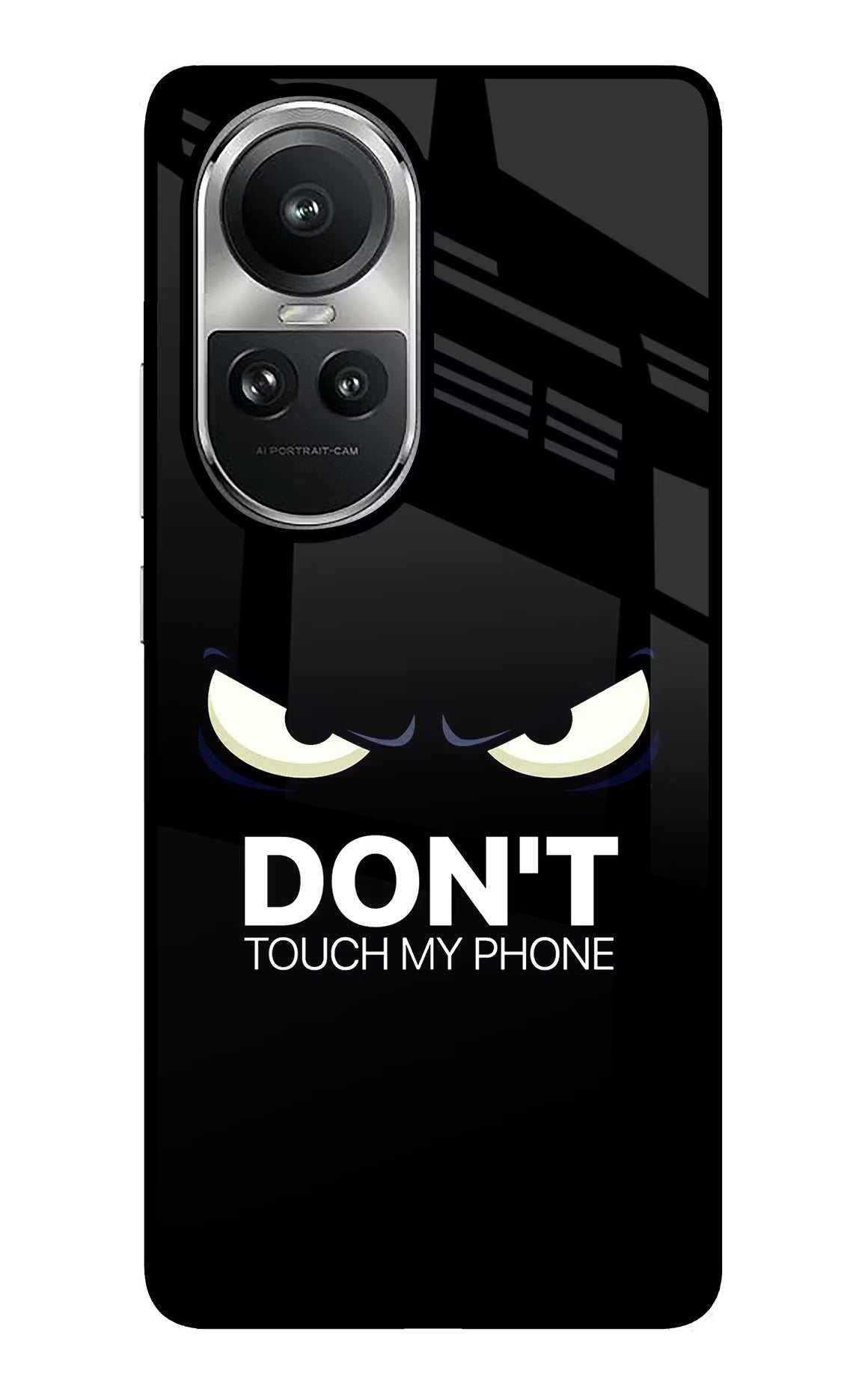 Don'T Touch My Phone Oppo Reno10 5G/10 Pro 5G Glass Case Back Cover by Casekaro