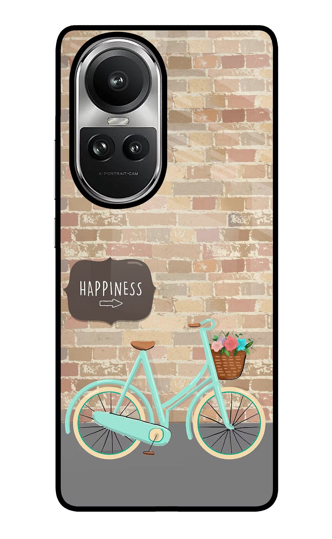 Happiness Artwork Oppo Reno10 5G/10 Pro 5G Glass Case Back Cover by Casekaro