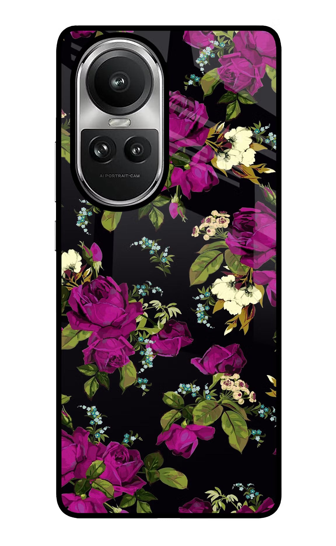 Flowers Oppo Reno10 5G/10 Pro 5G Glass Case Back Cover by Casekaro