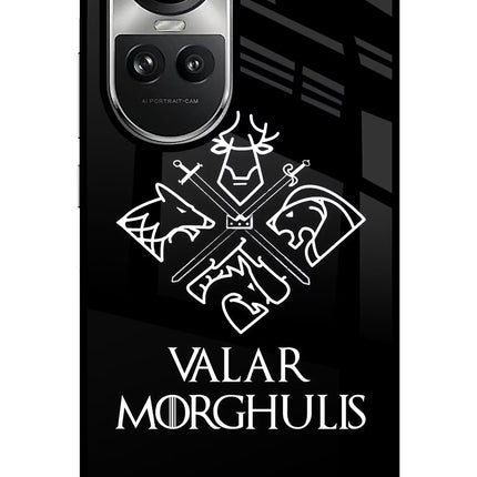 Valar Morghulis | Game Of Thrones Oppo Reno10 5G/10 Pro 5G Glass Case Back Cover by Casekaro