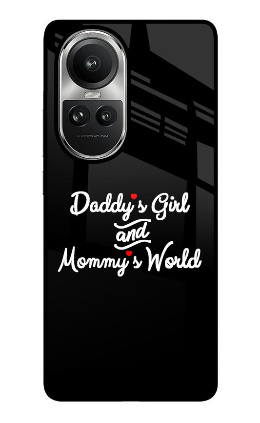 Daddy's Girl and Mommy's World Oppo Reno10 5G/10 Pro 5G Glass Case