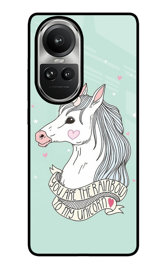 Unicorn Wallpaper Oppo Reno10 5G/10 Pro 5G Glass Case