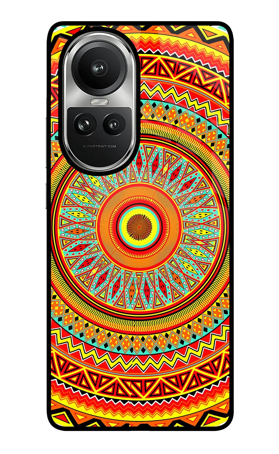 Mandala Pattern Oppo Reno10 5G/10 Pro 5G Glass Case