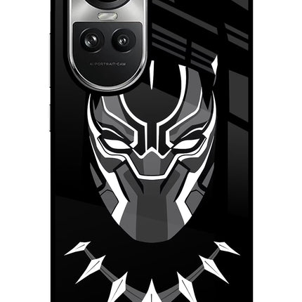 Black Panther Oppo Reno10 5G/10 Pro 5G Glass Case Back Cover by Casekaro