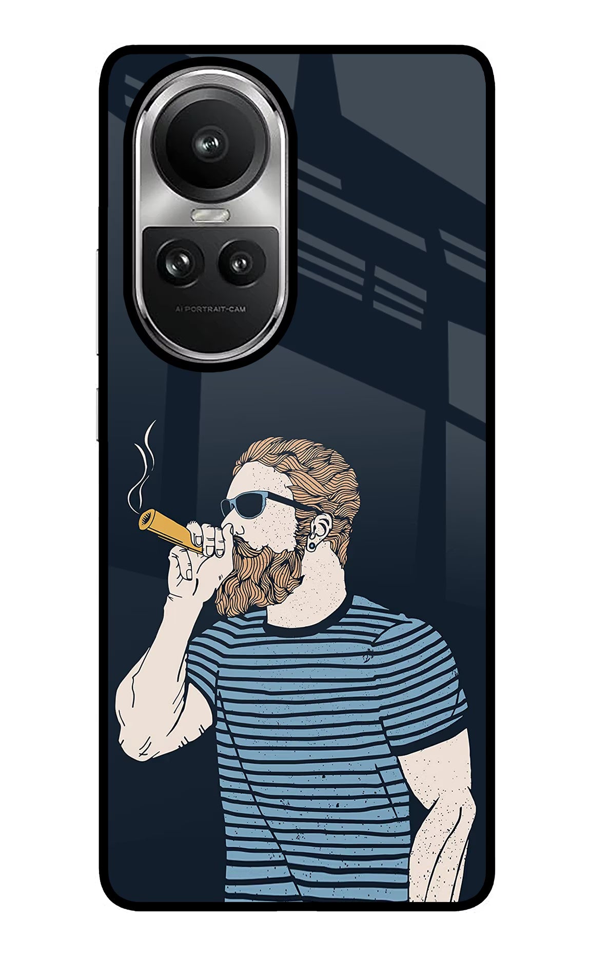 Smoking Oppo Reno10 5G/10 Pro 5G Glass Case Back Cover by Casekaro