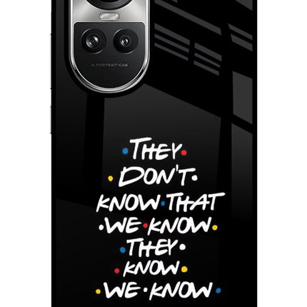 FRIENDS Dialogue Oppo Reno10 5G/10 Pro 5G Glass Case Back Cover by Casekaro