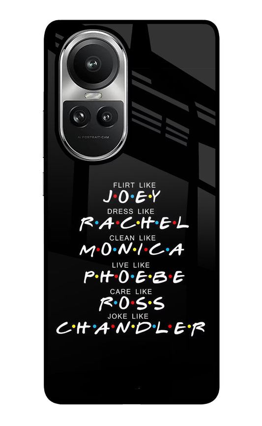 FRIENDS Character Oppo Reno10 5G/10 Pro 5G Glass Case