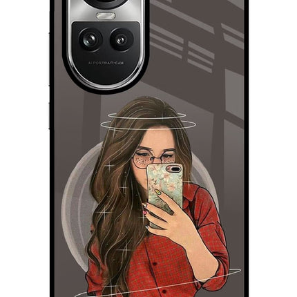 Selfie Queen Oppo Reno10 5G/10 Pro 5G Glass Case Back Cover by Casekaro