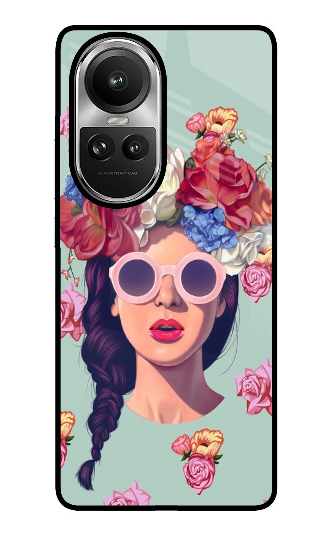 Pretty Girl Oppo Reno10 5G/10 Pro 5G Glass Case Back Cover by Casekaro