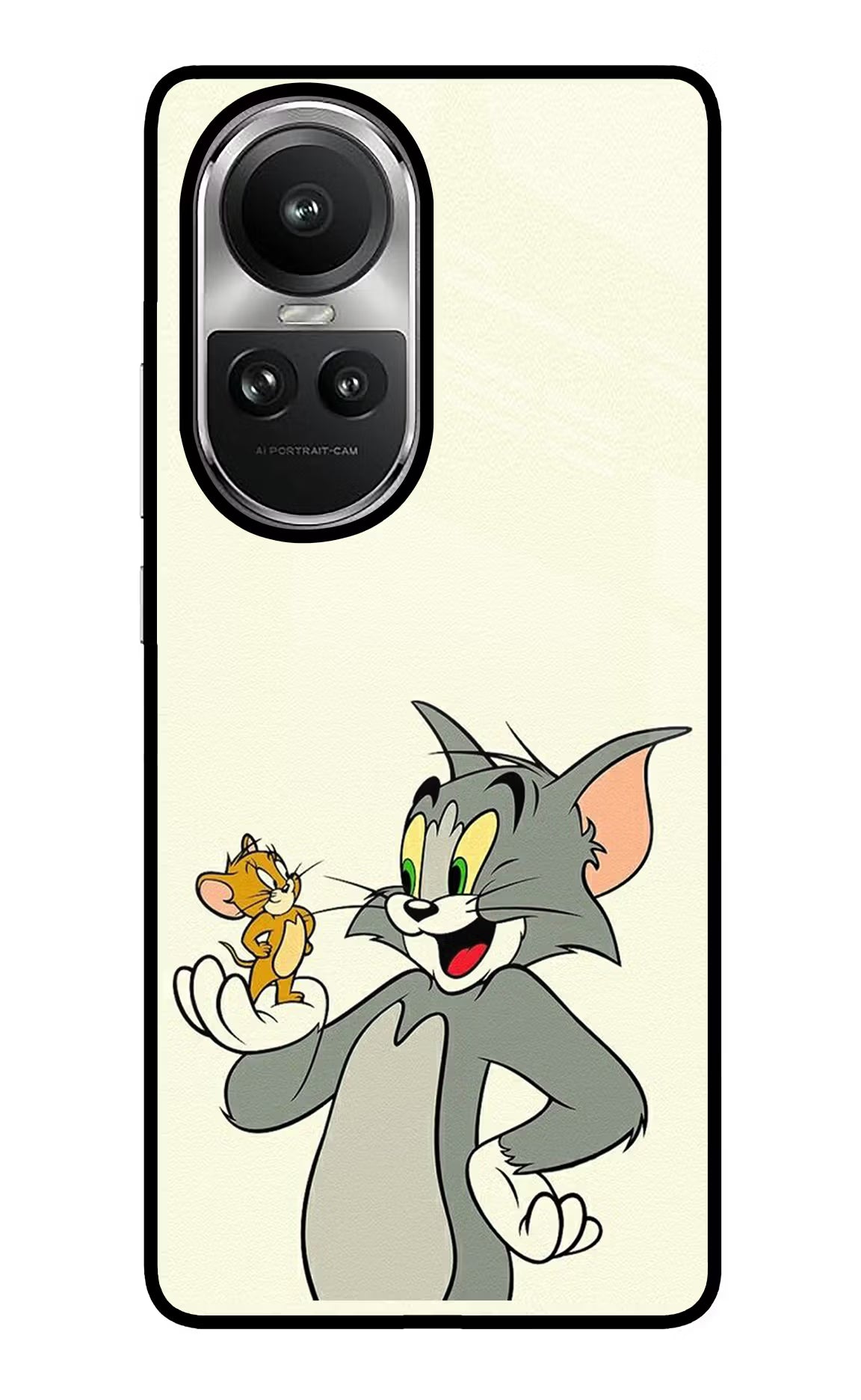 Tom & Jerry Oppo Reno10 5G/10 Pro 5G Glass Case Back Cover by Casekaro
