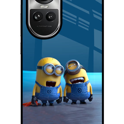 Minion Laughing Oppo Reno10 5G/10 Pro 5G Glass Case Back Cover by Casekaro