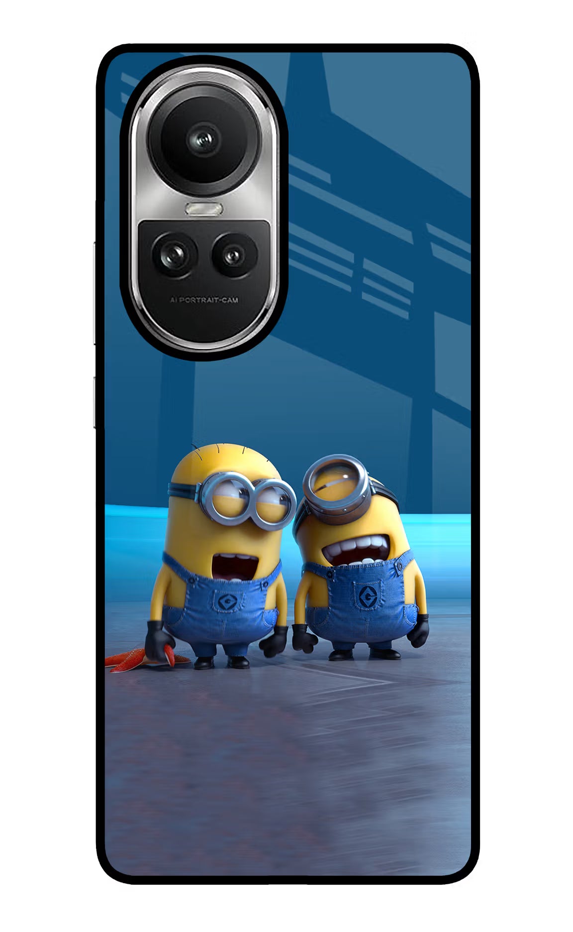Minion Laughing Oppo Reno10 5G/10 Pro 5G Glass Case Back Cover by Casekaro