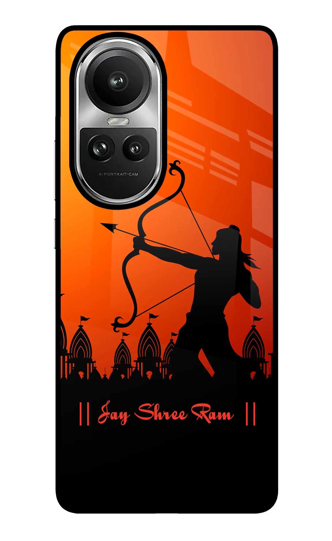 Lord Ram - 4 Oppo Reno10 5G/10 Pro 5G Glass Case Back Cover by Casekaro