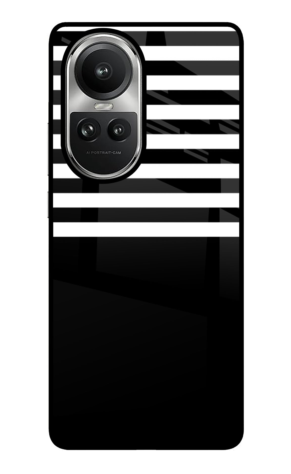 Black and White Print Oppo Reno10 5G/10 Pro 5G Back Cover