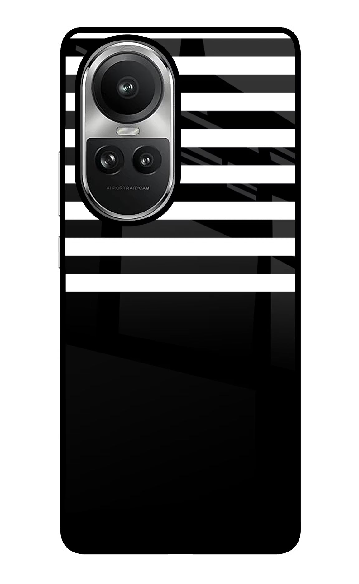 Black and White Print Oppo Reno10 5G/10 Pro 5G Glass Case