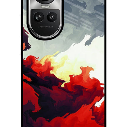 Fire Cloud Oppo Reno10 5G/10 Pro 5G Glass Case Back Cover by Casekaro