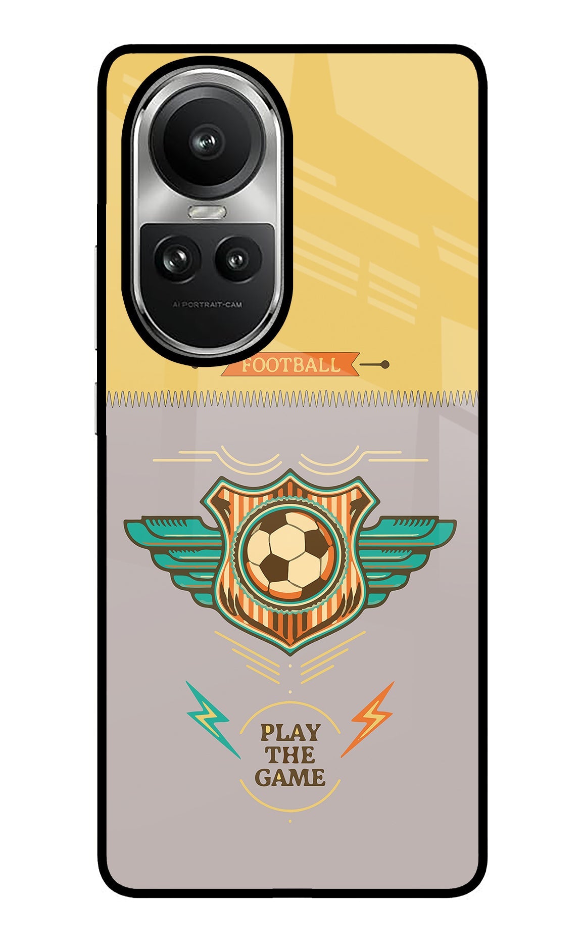 Football Oppo Reno10 5G/10 Pro 5G Glass Case