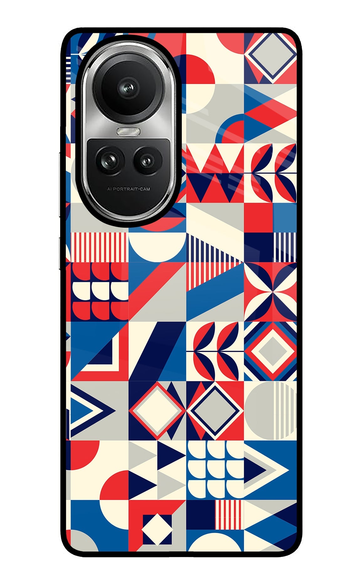 Colorful Pattern Oppo Reno10 5G/10 Pro 5G Glass Case