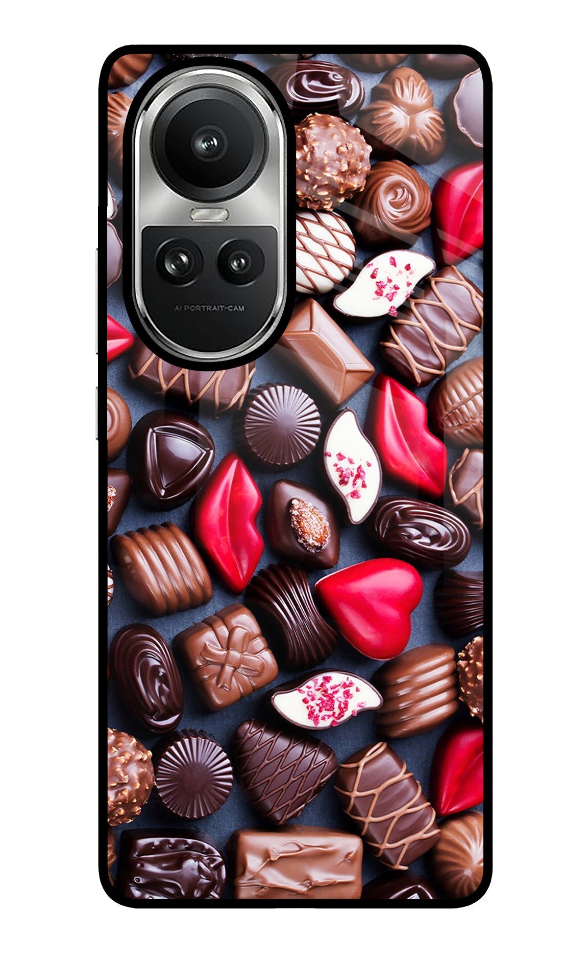 Chocolates Oppo Reno10 5G/10 Pro 5G Glass Case