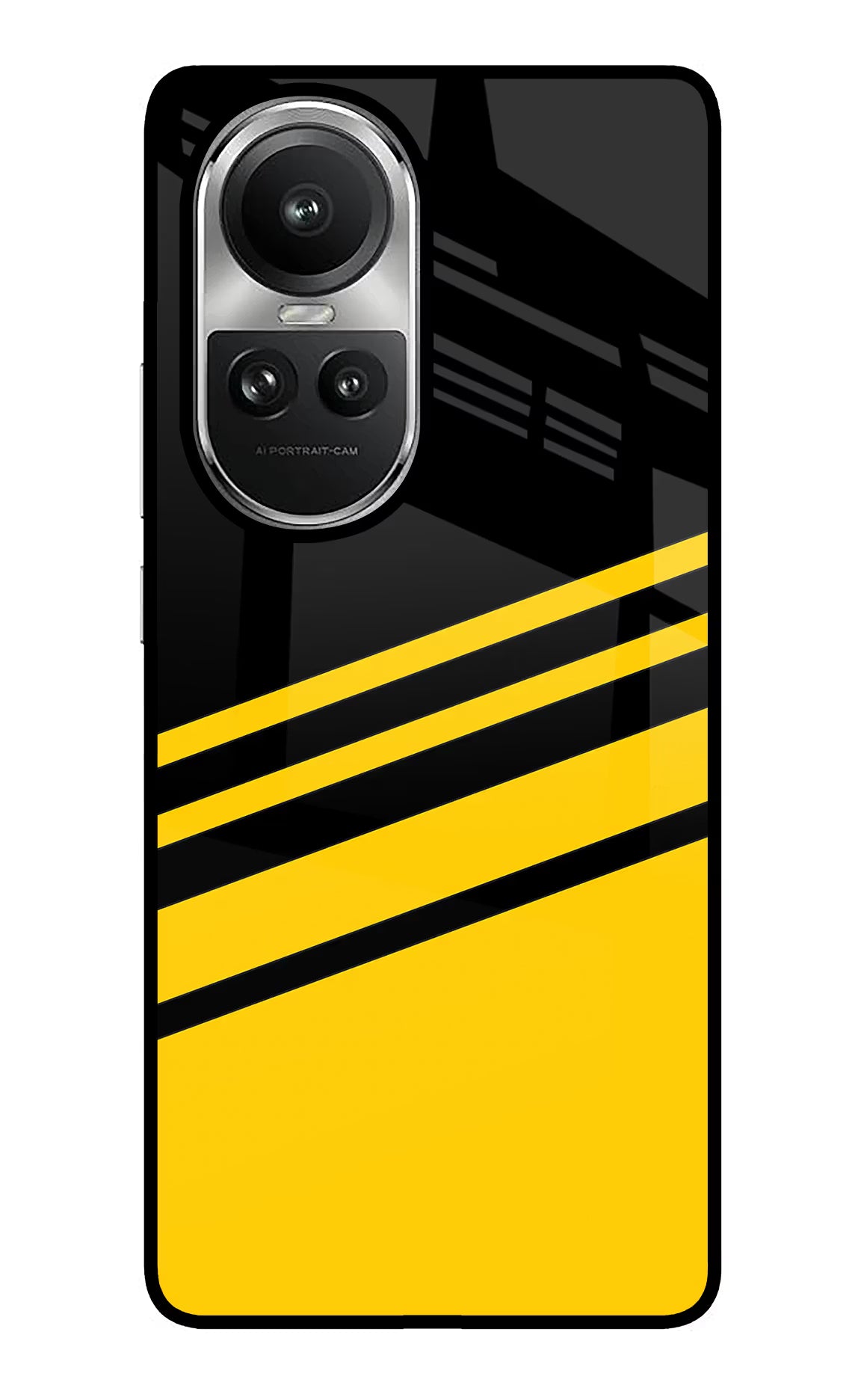 Yellow Shades Oppo Reno10 5G/10 Pro 5G Glass Case Back Cover by Casekaro