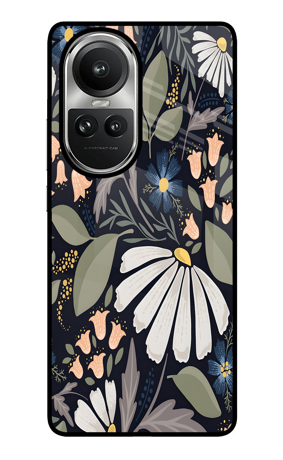 Flowers Art Oppo Reno10 5G/10 Pro 5G Glass Case