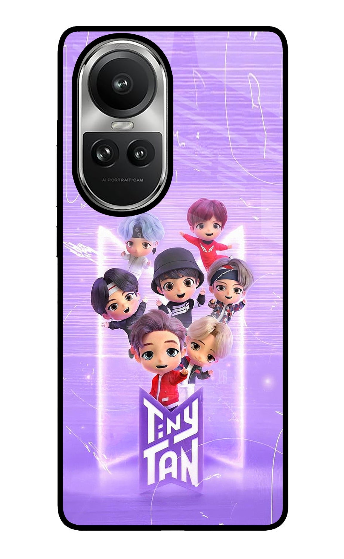 BTS Tiny Tan Oppo Reno10 5G/10 Pro 5G Glass Case