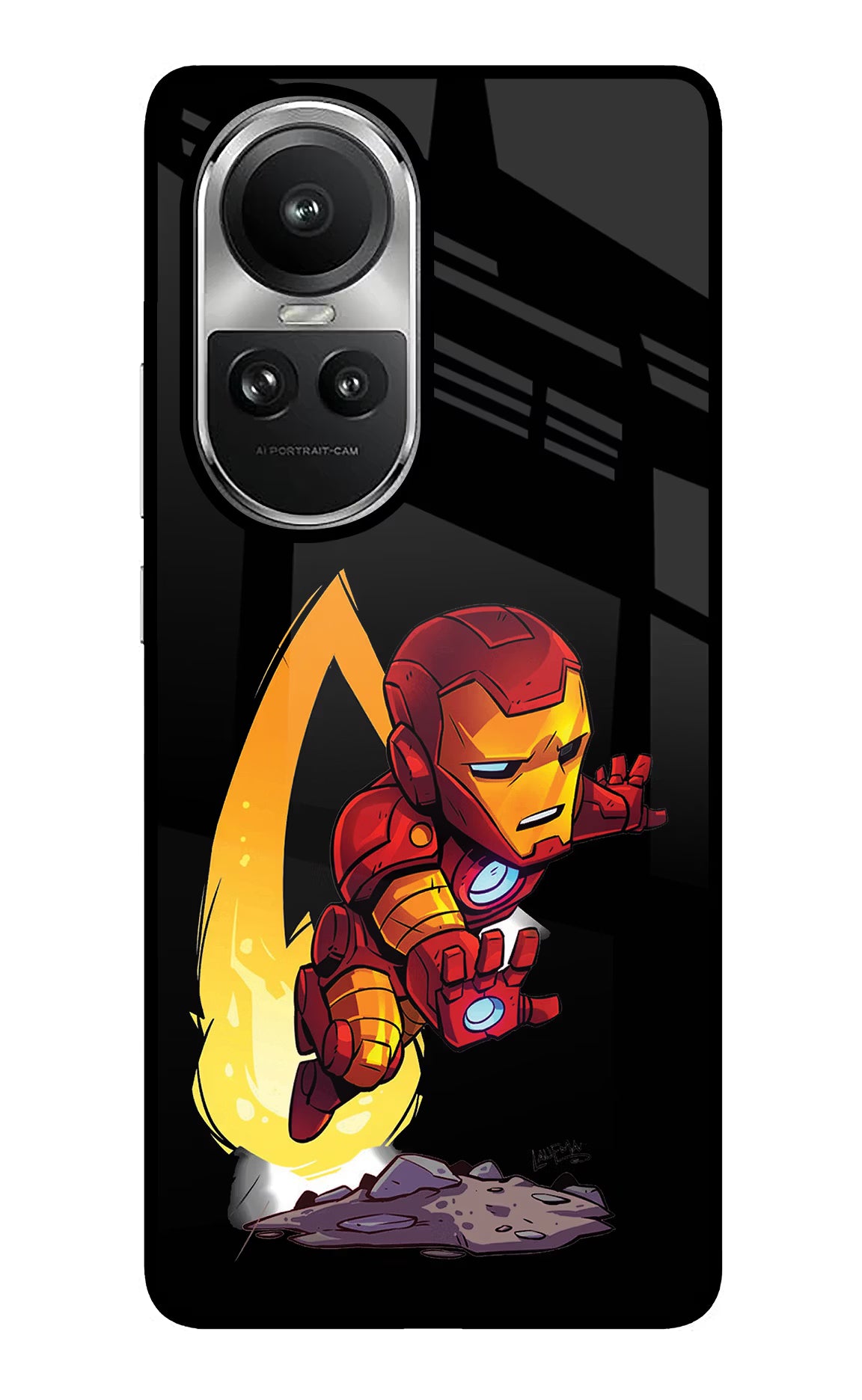 IronMan Oppo Reno10 5G/10 Pro 5G Glass Case Back Cover by Casekaro