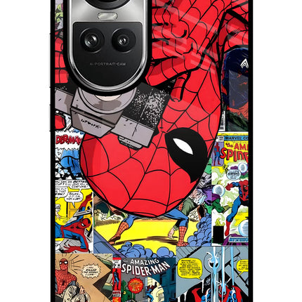 Spider Man Oppo Reno10 5G/10 Pro 5G Glass Case Back Cover by Casekaro