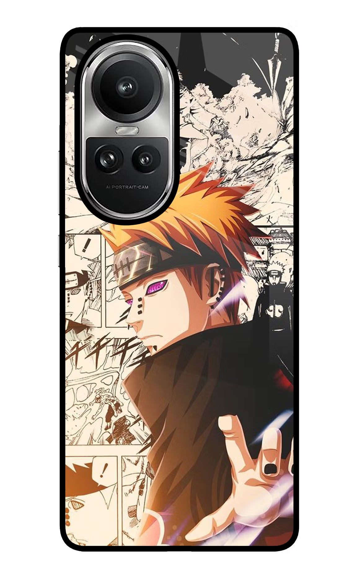 Pain Anime Oppo Reno10 5G/10 Pro 5G Glass Case Back Cover by Casekaro