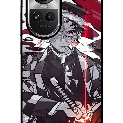 Demon Slayer Oppo Reno10 5G/10 Pro 5G Glass Case Back Cover by Casekaro