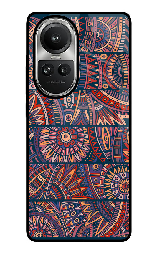 African Culture Design Oppo Reno10 5G/10 Pro 5G Glass Case