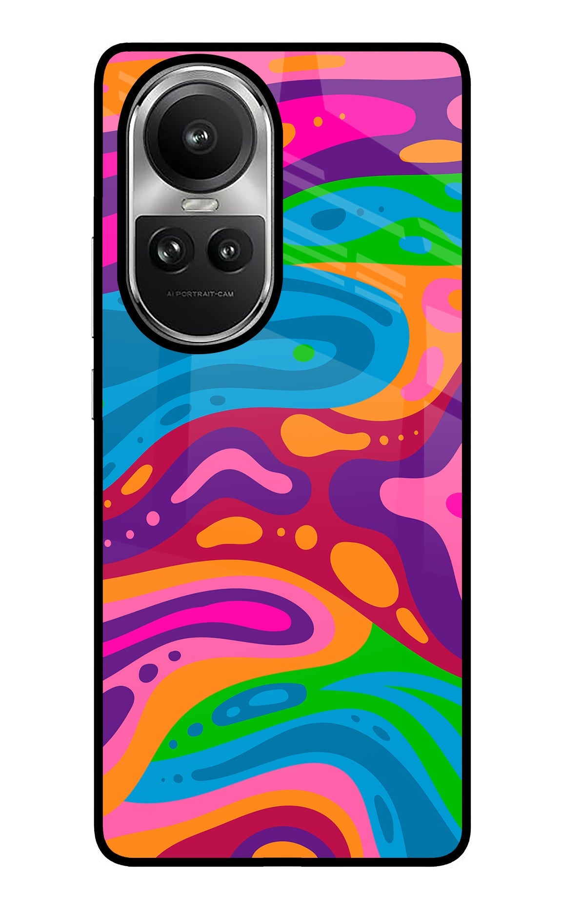 Trippy Pattern Oppo Reno10 5G/10 Pro 5G Glass Case