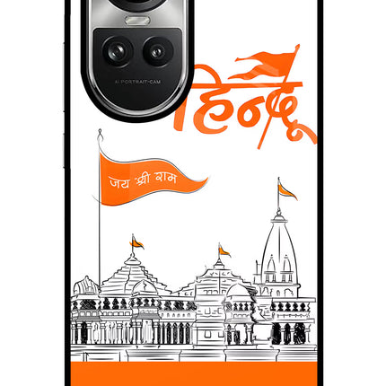 Jai Shree Ram Hindu Oppo Reno10 5G/10 Pro 5G Glass Case Back Cover by Casekaro