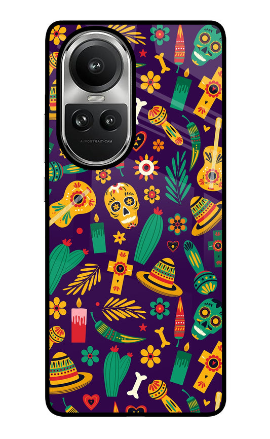 Mexican Artwork Oppo Reno10 5G/10 Pro 5G Glass Case