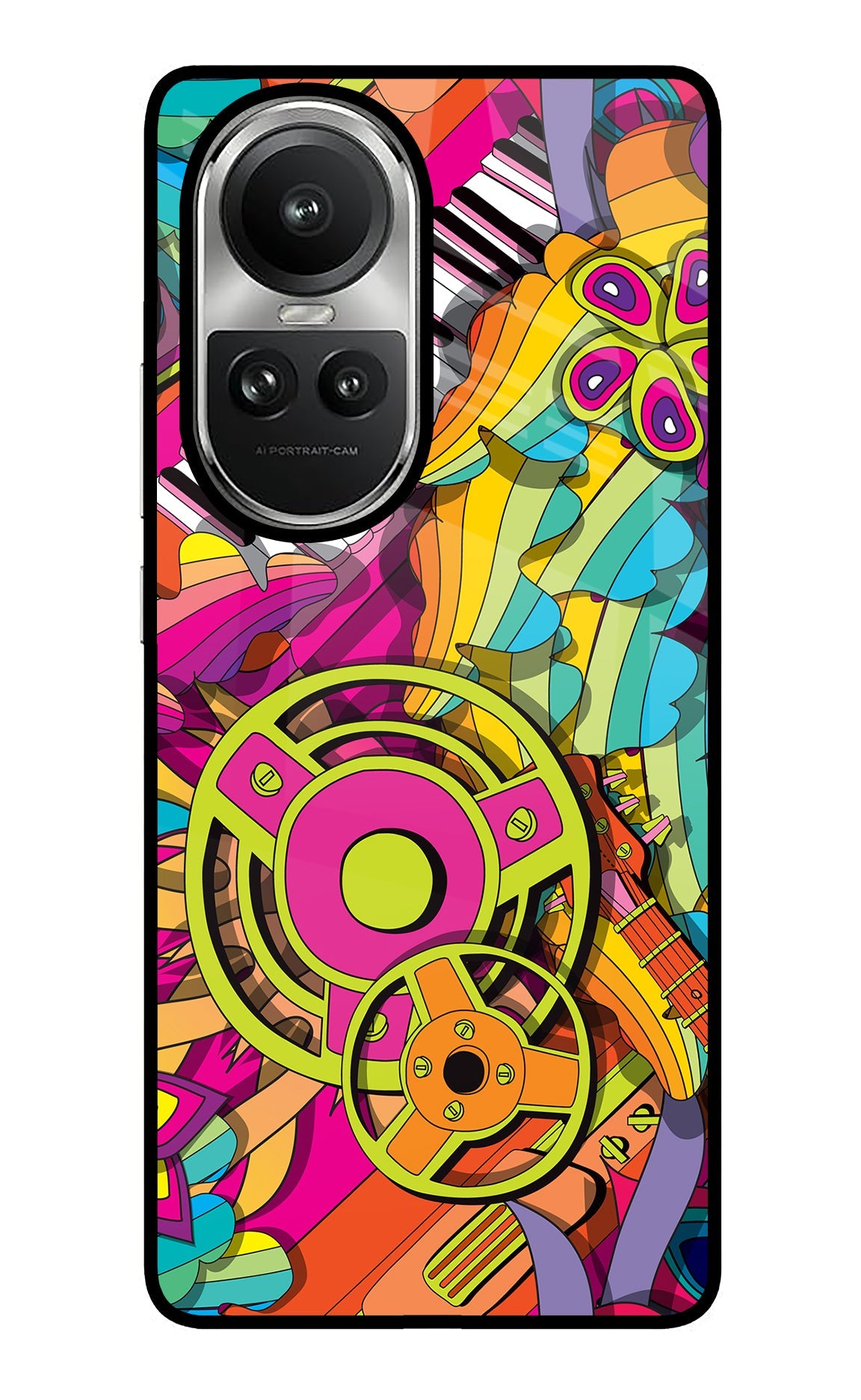 Music Doodle Oppo Reno10 5G/10 Pro 5G Glass Case