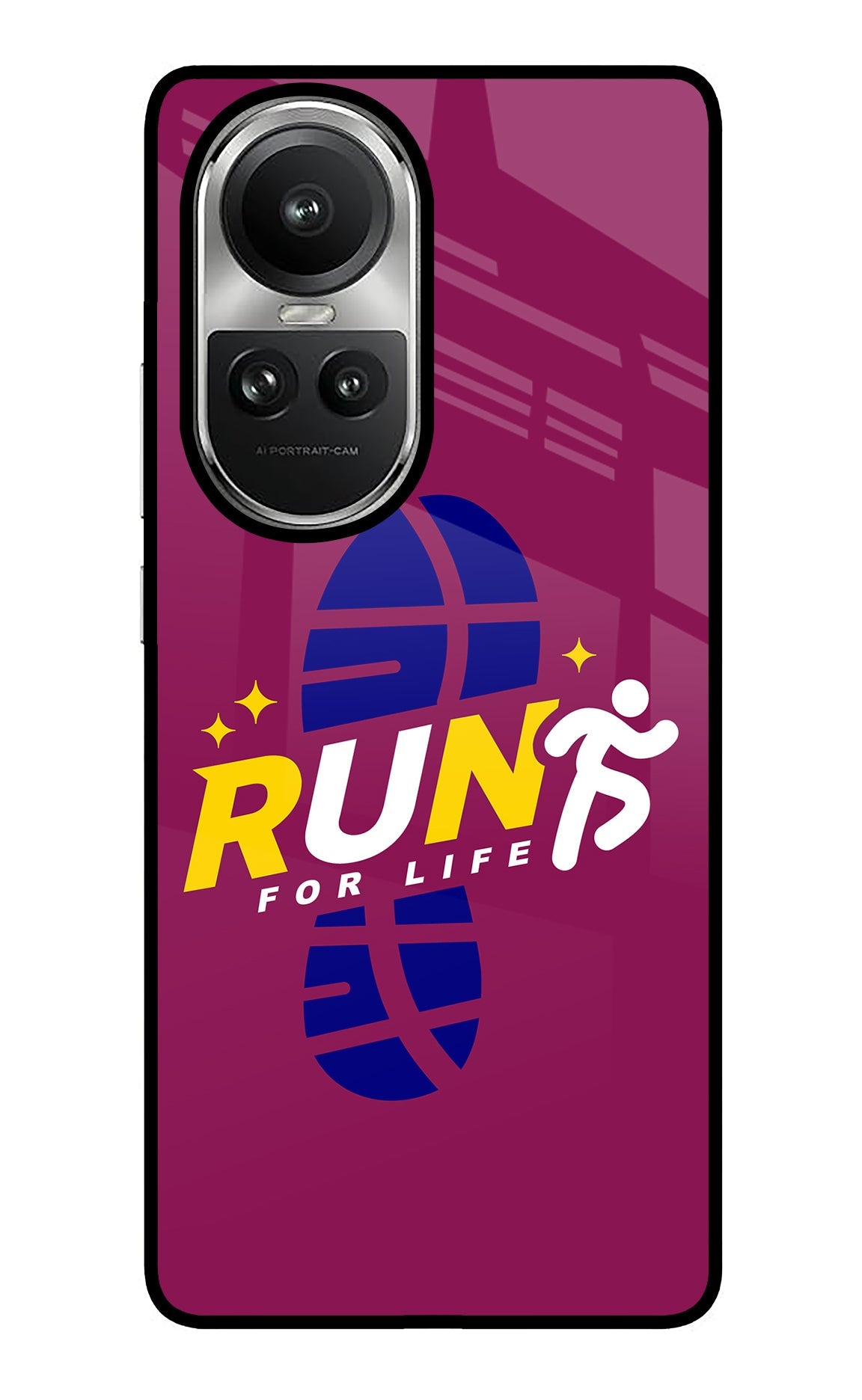 Run for Life Oppo Reno10 5G/10 Pro 5G Glass Case